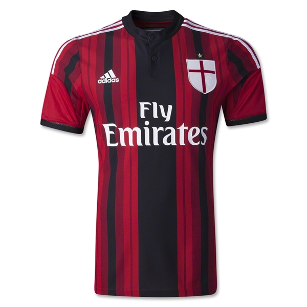 2014-15 AC Milan Retro Home Kit Soccer Jersey